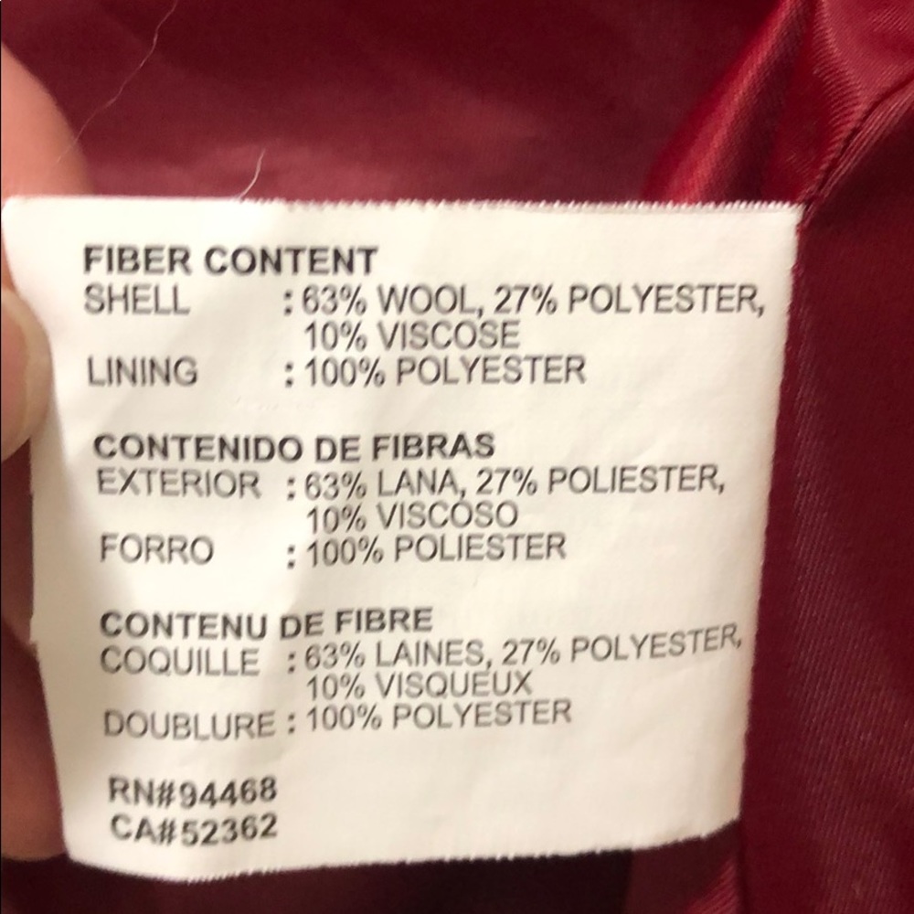 Red Wool Coat ❤️ - Picture 5 of 7